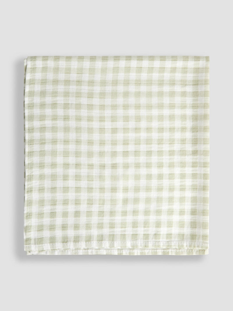 JoJo Maman Bébé gingham floral muslin cloths 3-pack - British product