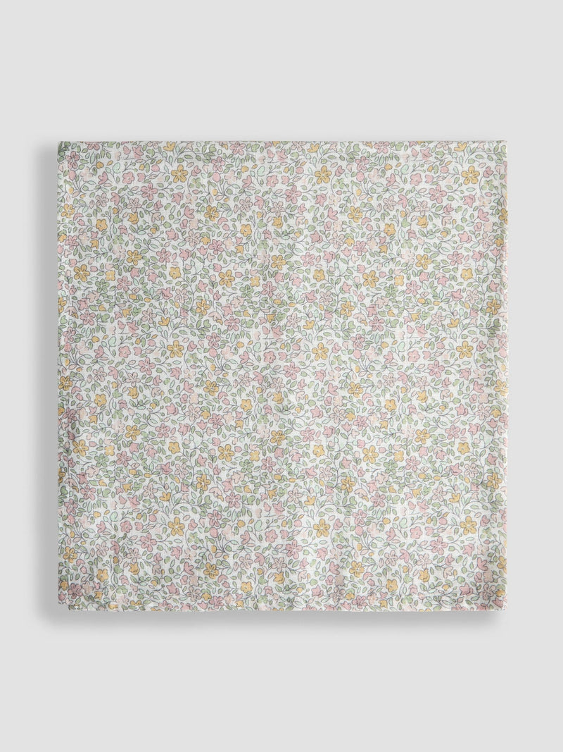 JoJo Maman Bébé vintage floral embroidered muslin cloths 5-pack - British product