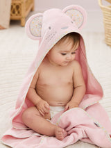 Next JoJo Maman Bébé Pink Mouse Character Hooded Towel 75 x 75cm- Buy online at McGrocer
