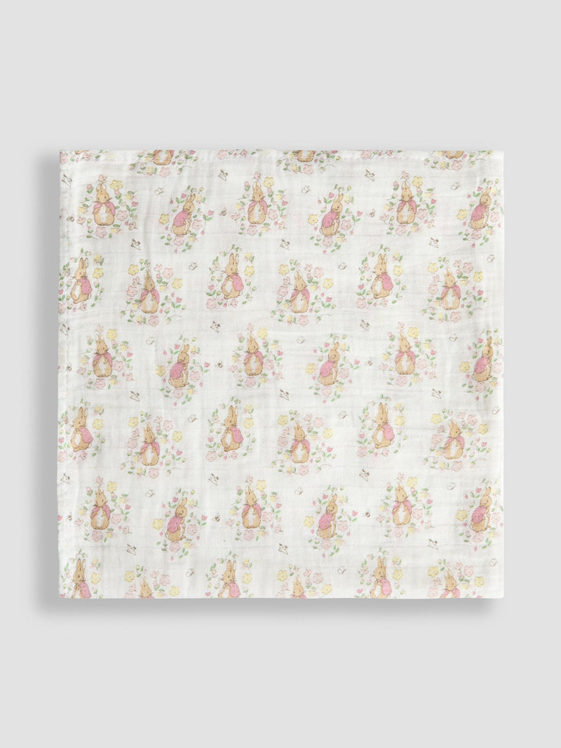 JoJo Maman Bébé Flopsy Bunny muslins 5-pack, imported from the UK