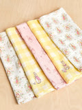 JoJo Maman Bébé Flopsy Bunny muslins 5-pack, imported from the UK