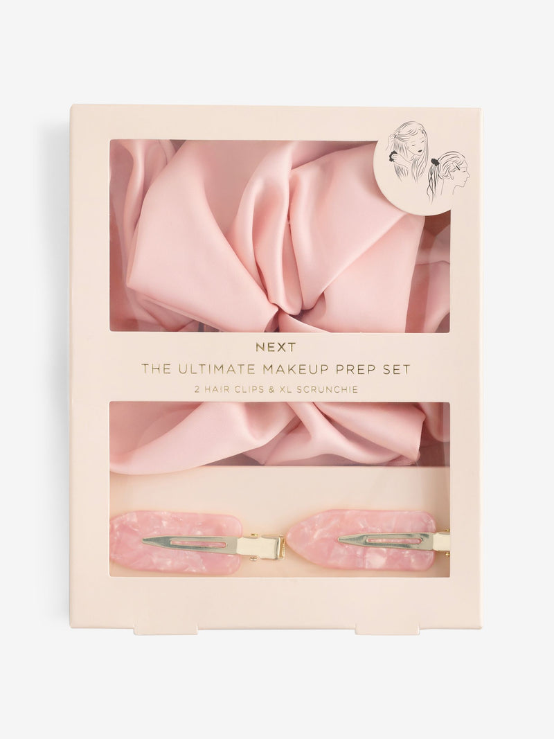XL no crease hair clips and satin scrunchie set (British brand)