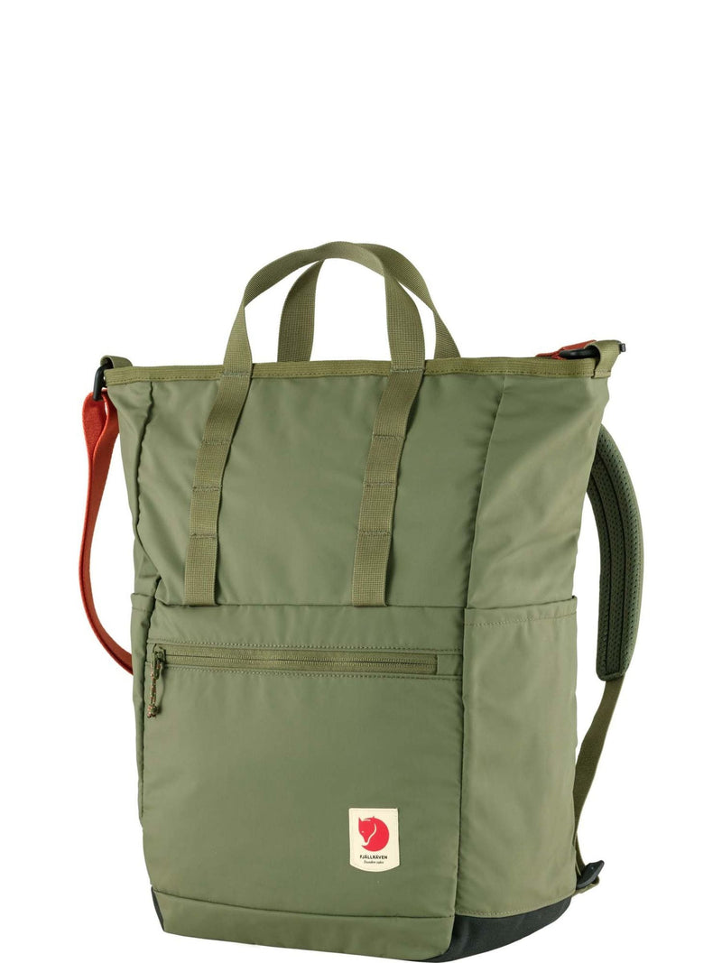 Fjallraven green tote pack with dimensions 40x31x14cm (British brand)
