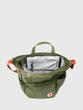 Fjallraven green tote pack with dimensions 40x31x14cm (British brand)
