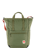 Fjallraven green tote pack with dimensions 40x31x14cm (British brand)
