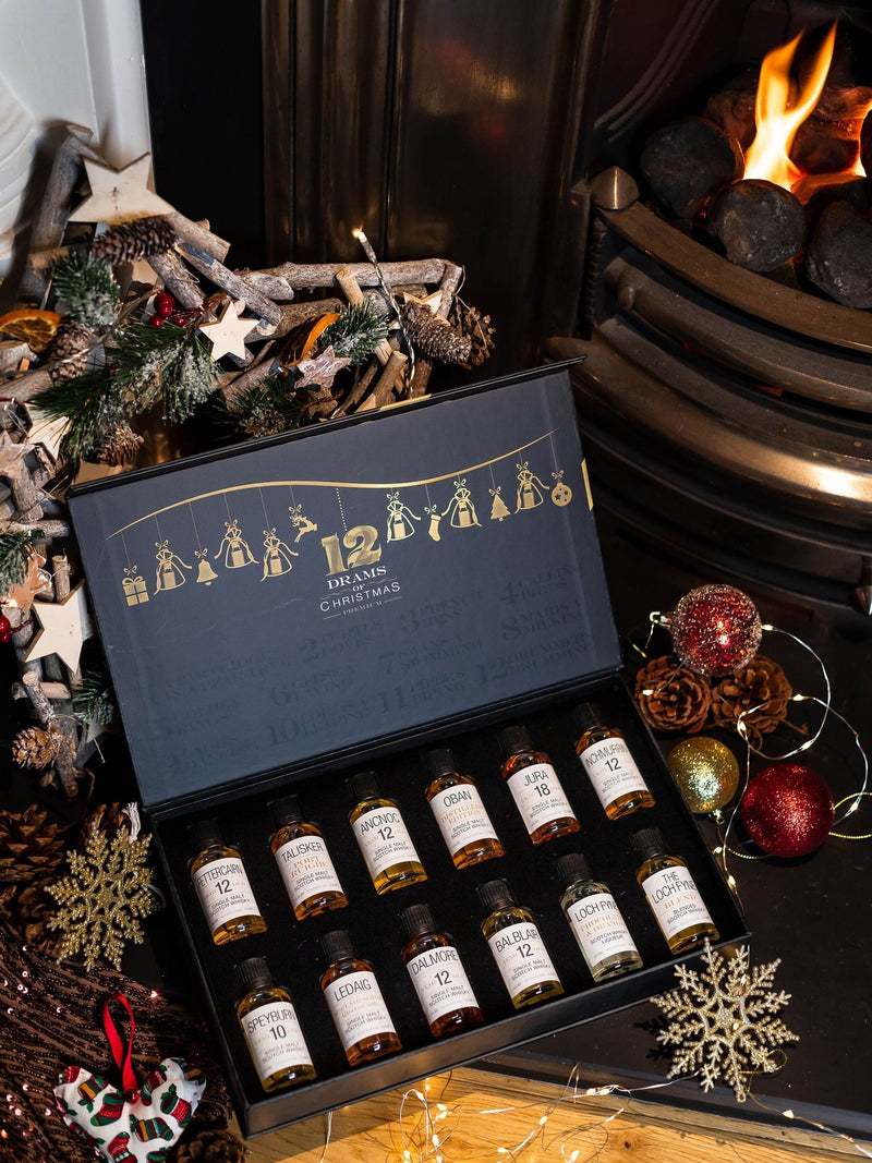DrinksTime 12 Drams of Christmas whisky selection box 12x3cl - British product
