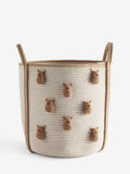 Hamish the Highland Cow rope storage basket cream 35cm, imported from the UK