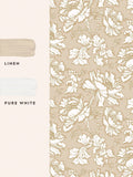Laura Ashley gold Tamara A4 wallpaper sample (British brand)