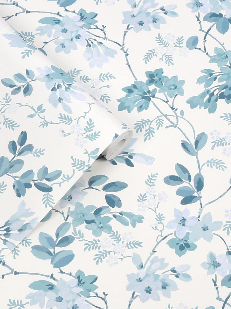 Laura Ashley Yewland floral wallpaper sample A4, imported from the UK