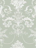 Laura Ashley Josette wallpaper sample sage green A4 (British brand)