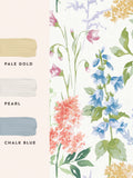 Laura Ashley wallpaper sample Elston Garden A4, imported from the UK