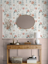 Next Laura Ashley Plaster Pink Pallington Bloom A4 Wallpaper Sample- Buy online at McGrocer