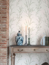 Next Laura Ashley Sage Green Pussy Willow A4 Wallpaper Sample- Buy online at McGrocer