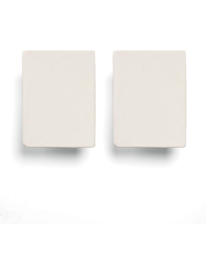 Mamas & Papas cream Moses basket fitted sheets 2-pack, imported from the UK