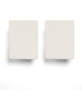 Mamas & Papas cream Moses basket fitted sheets 2-pack, imported from the UK