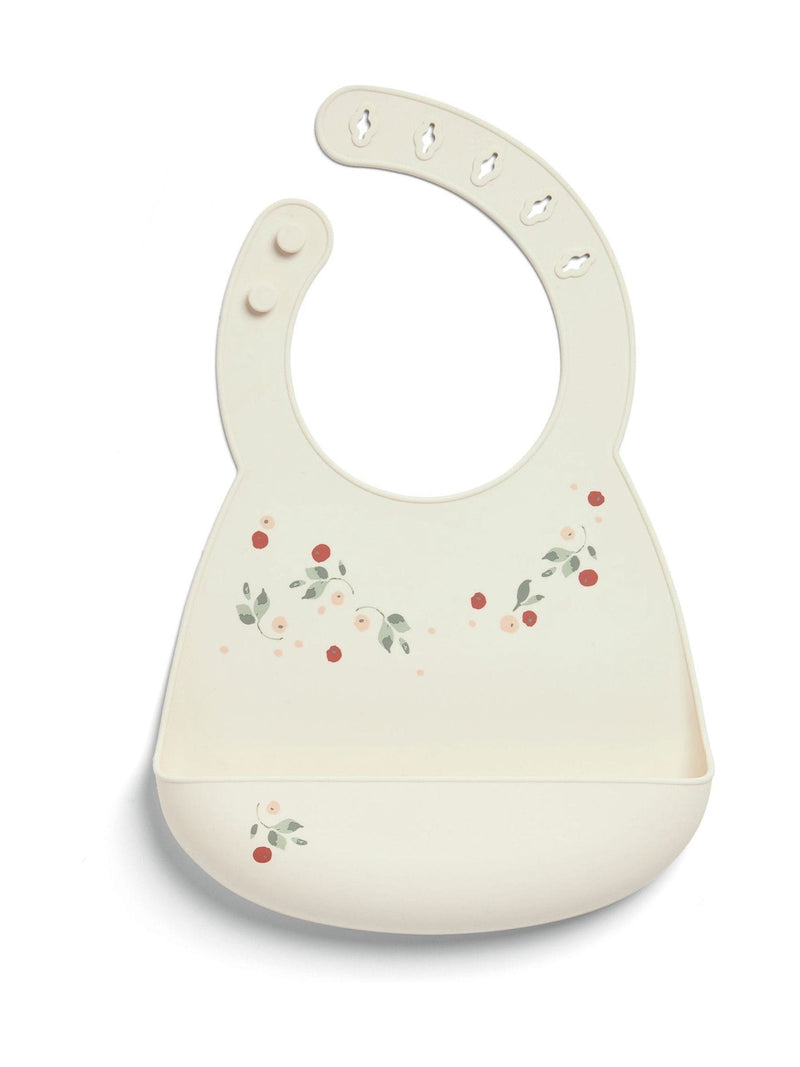 Mamas & Papas silicone bibs 2 pack in Floral Berry and Dino Teal - British product