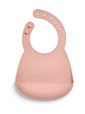 Mamas & Papas silicone bibs 2 pack in Floral Berry and Dino Teal - British product