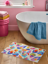 Next Eleanor Bowmer Multi Painted Leopard 100% Cotton Bath Mat 50cm x 80cm- Buy online at McGrocer
