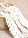 JoJo Maman Bébé Safari muslin blanket 120x100cm - British product