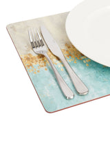 Next Creative Tops Set of 4 Blue Large Cork Backed Placemats with Art Print- Buy online at McGrocer