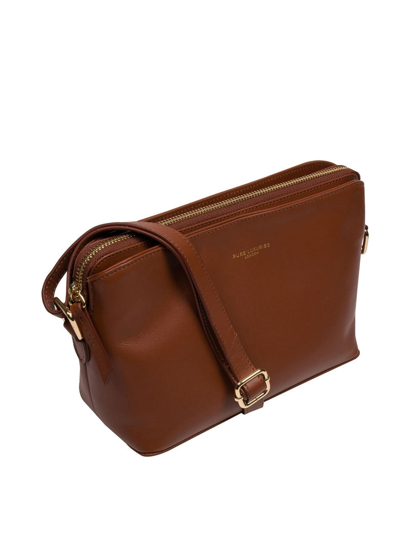 Pure Luxuries brown Natalie cross-body bag, UK version
