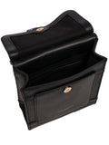 Pure Luxuries London black Erma leather cross-body bag, imported from the UK
