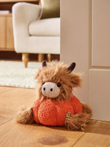 Next Hamish The Highland Cow Orange Pumpkin Weighted Plush Doorstop- Buy online at McGrocer
