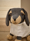 Hoxley brown dachshund doorstop soft textile - British product
