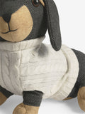 Hoxley brown dachshund doorstop soft textile - British product
