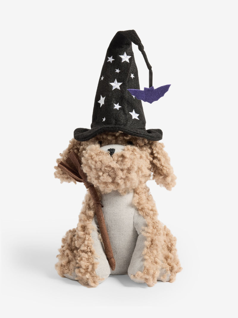 Charlie the Cockapoo black autumn Halloween doorstop 52cm - British product