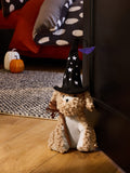 Charlie the Cockapoo black autumn Halloween doorstop 52cm - British product