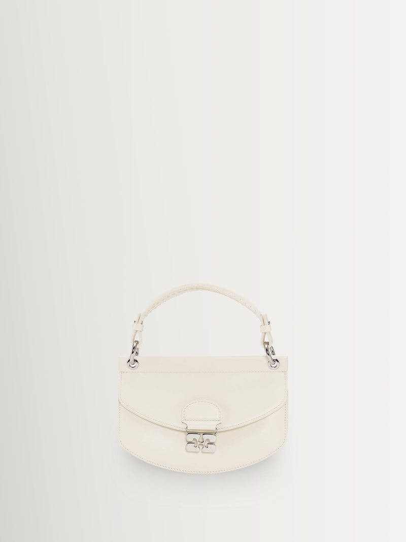 GANNI white Apo-G Mini Top Handle handbag, UK version