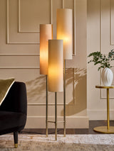 Next Champagne Gold Rico 3 Light Floor Lamp- Buy online at McGrocer