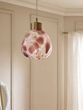 Multi Elodie pendant light shade confetti glass 24.5cm (British brand)