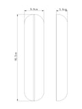 Ebro brass wall light with 46cm height - British product