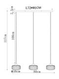 Brass Lexington pendant ceiling light, imported from the UK