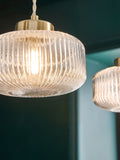 Brass Lexington pendant ceiling light, imported from the UK