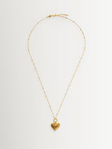 Next Missoma Ridge Heart Charm Necklace Gold Tone- Buy online at McGrocer