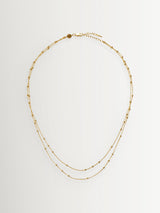 Next Missoma Gold Tone Double Chain Necklace- Buy online at McGrocer