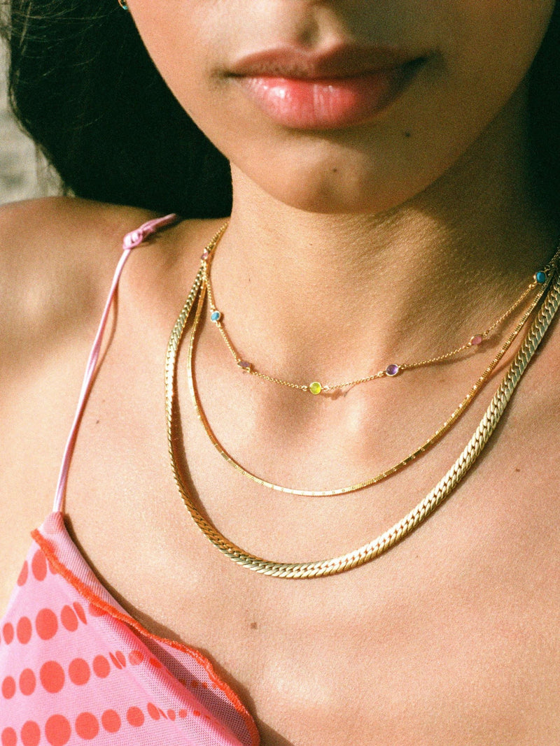 Missoma gold tone camail chain necklace - British product