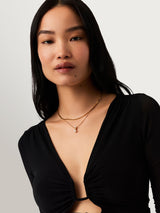 Next Missoma Gold Tone Pearl Ridge Pendant Chain Necklace- Buy online at McGrocer