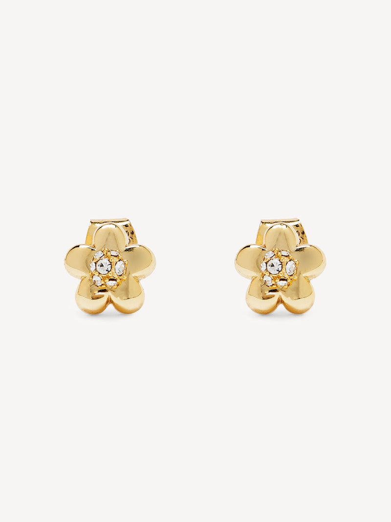 Marc Jacobs gold tone daisy micro earrings, UK version