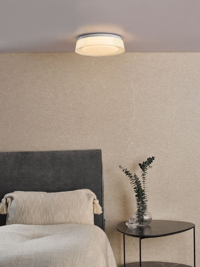 Next Dar Lighting White Udell Flush Ceiling Light 29cm- Buy online at McGrocer