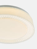 Dar Lighting White Udell flush ceiling light 29cm (British brand)