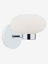 Next Dar Lighting Polished Chrome Opal Glass System Wall Light- Buy online at McGrocer