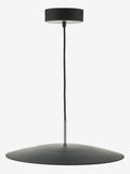 Dar Lighting Enoch pendant light matt black 40cm, imported from the UK