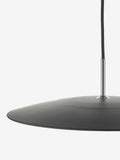 Dar Lighting Enoch pendant light matt black 40cm, imported from the UK