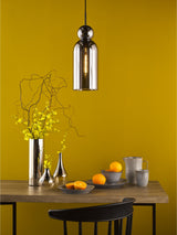Next Dar Lighting Matt Black Smoked Glass Tao Pendant Ceiling Light- Buy online at McGrocer