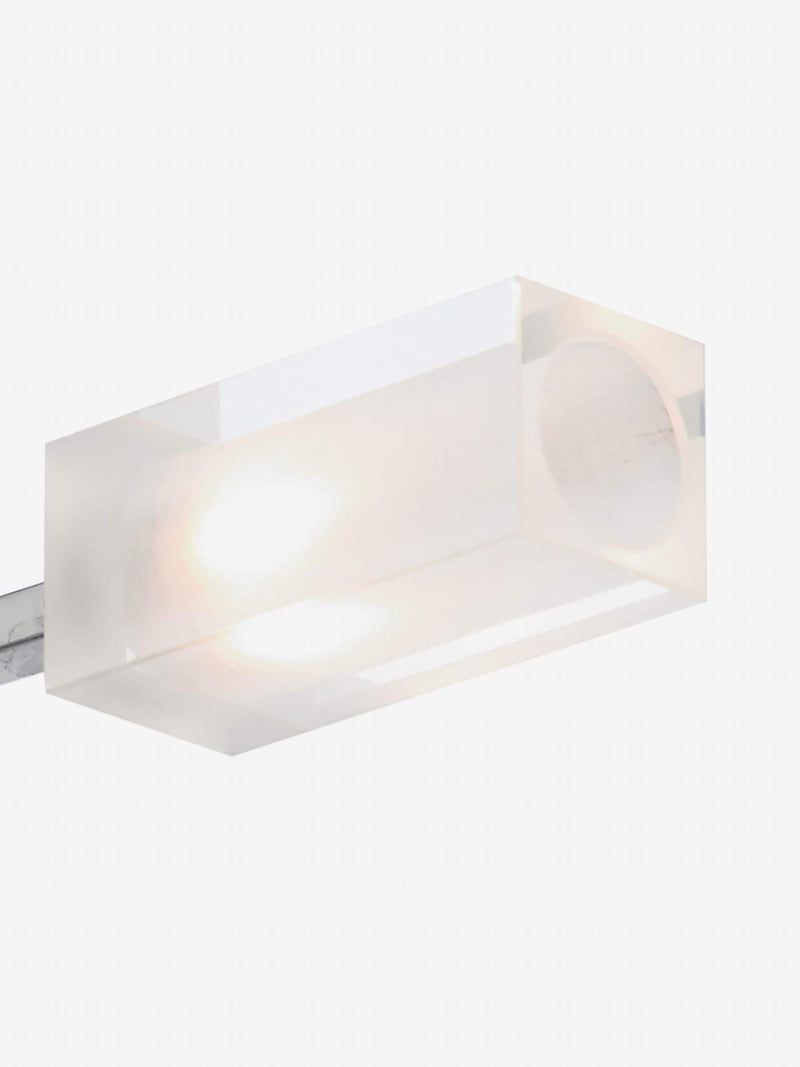Dar Lighting Morgan ceiling light satin chrome clear glass 39cm - British product