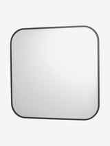 Next Dar Lighting Matt Black Firuz Wall Mirror 60cm Square- Buy online at McGrocer